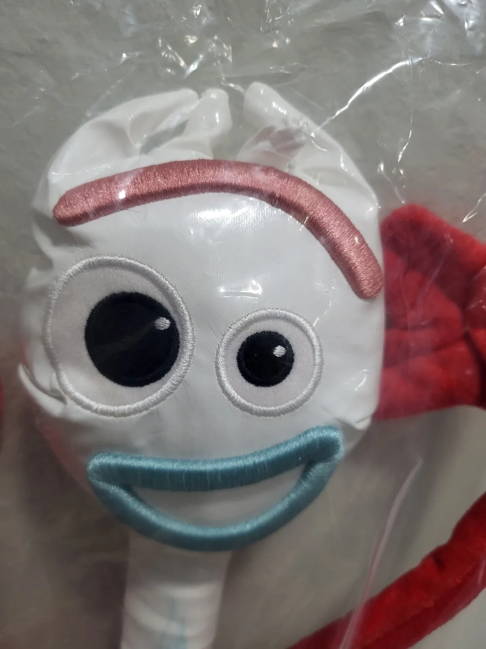 Forky Plush Toy in White, Red & Blue